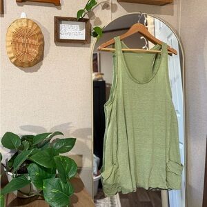 Eileen Fisher Olive Sleeveless Top